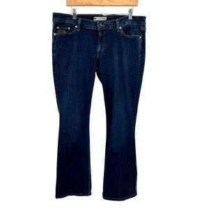Levi's 524 Too Superlow Bootcut Jeans Dark Wash 17M W33 L32 Low Rise Y2K